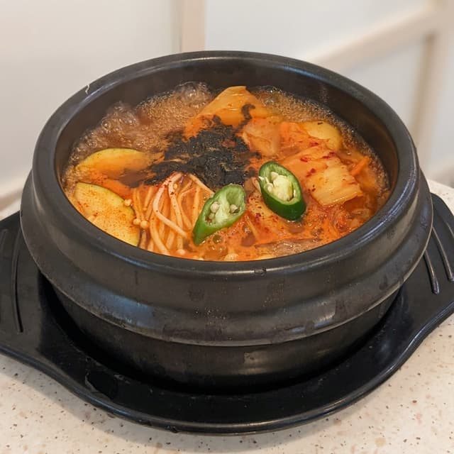 Photo of the dish “Kimchi Jjigae Dangmyeon”