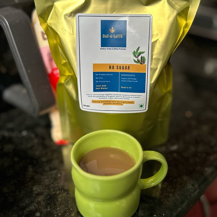 photo of Oat-A-Latte Coffee Premix — Sugar Free shared by @veganosaurus on  25 Sep 2025 - review