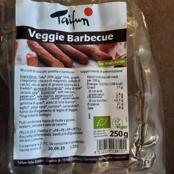 photo of Taifun Veggie Barbecue shared by @naturalmentedaniela on  23 Mar 2024 - review