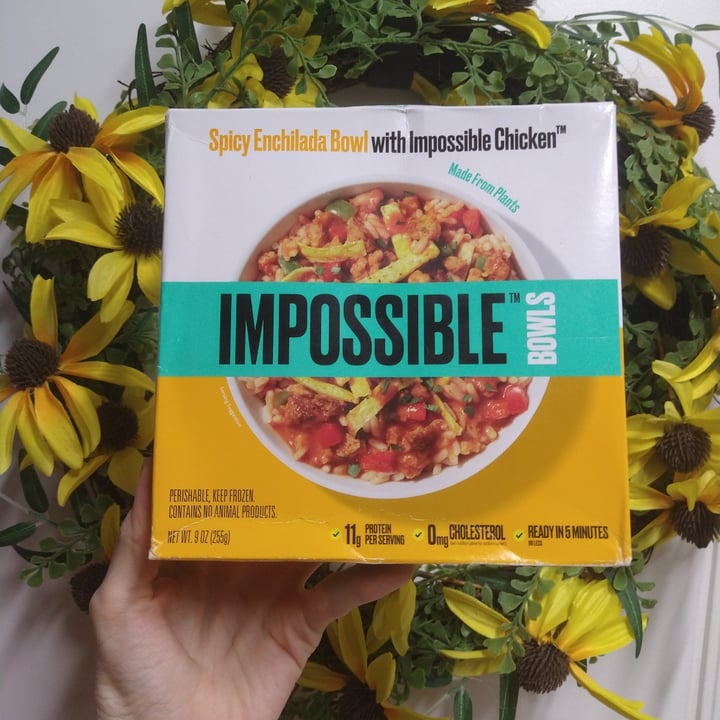 photo of Impossible Foods Spicy Enchilada Bowl With Impossible Chicken shared by @mewinabubble on  08 Jan 2024 - review