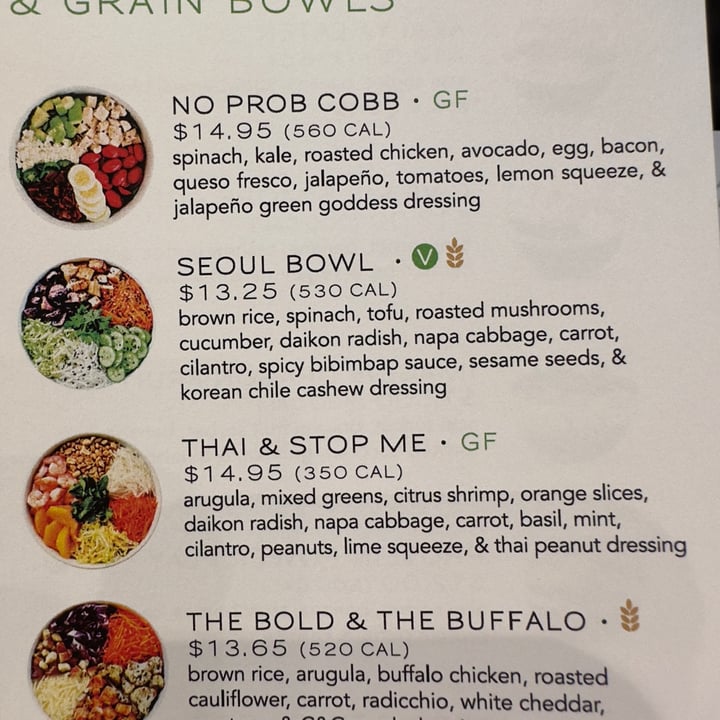Crisp and green menu deals