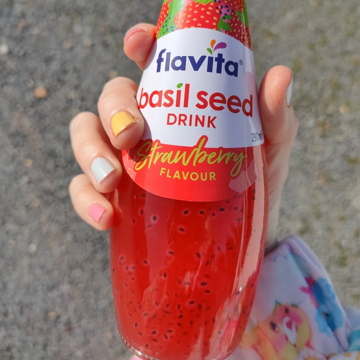 photo of Flavita basil seed drink strawberry flavour shared by @sugarrrbunniii on  07 Oct 2023 - review