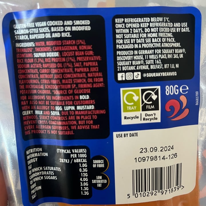 photo of Squeaky Bean Beechwood Smoked Salmon Style Slices shared by @vsethu on  19 Jan 2025 - review