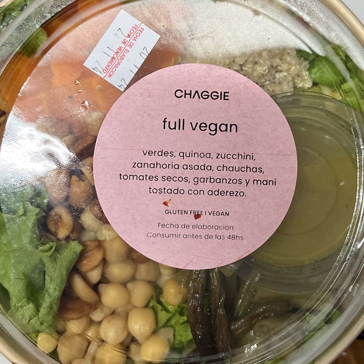 photo of Chaggie Ensalada Full Vegan shared by @miliforanimals on  20 Nov 2024 - review