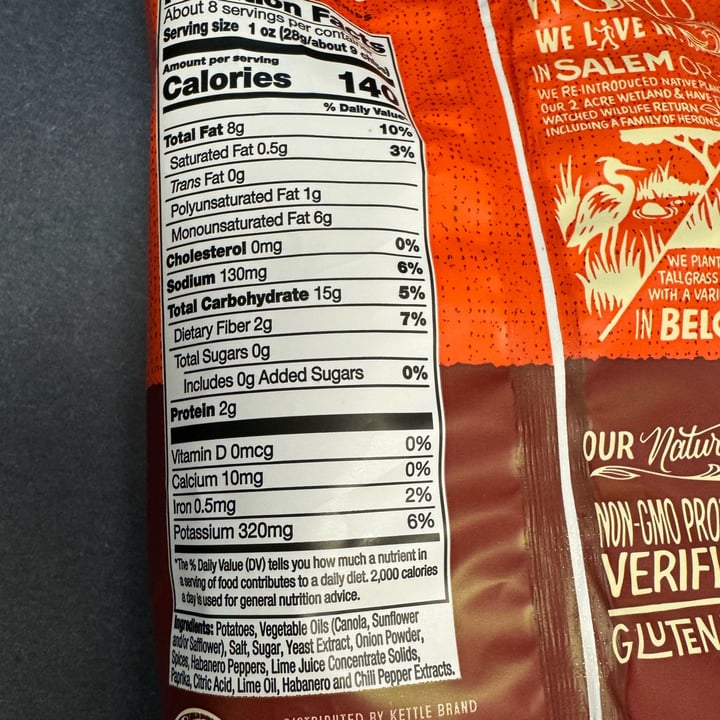 photo of Kettle Brand Habanero lime Krinkle Cut Chips shared by @dallasandsophie on  23 Mar 2024 - review