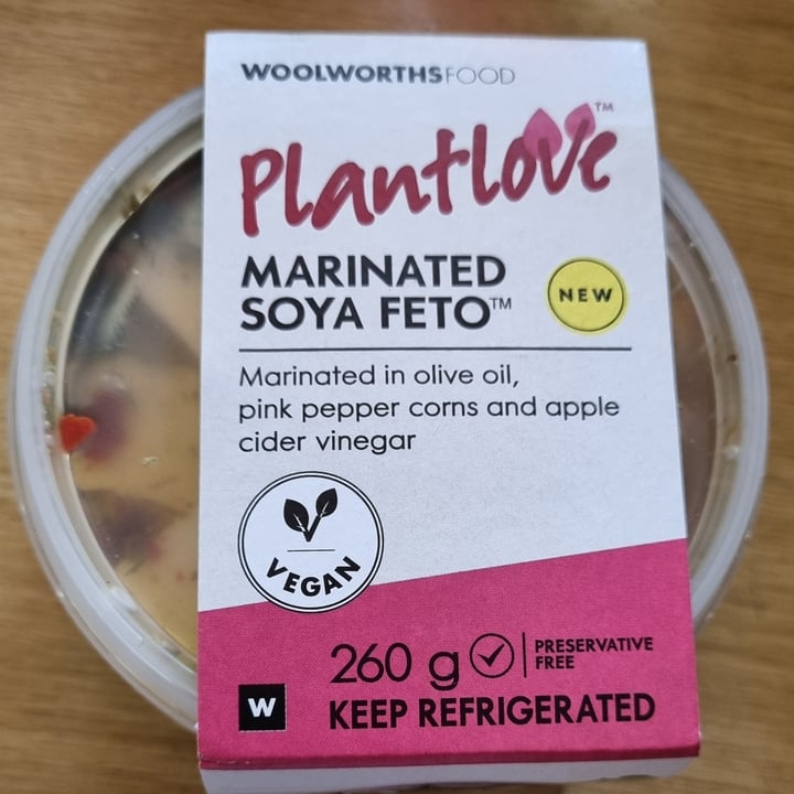 photo of Woolworths Food Marinated Soya Feto shared by @vegankitchensa on  31 Dec 2023 - review