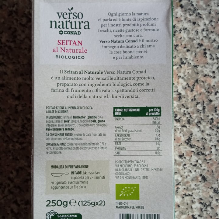 photo of Verso Natura Conad Veg Seitan al Naturale shared by @stefymeroni on  06 Sep 2023 - review
