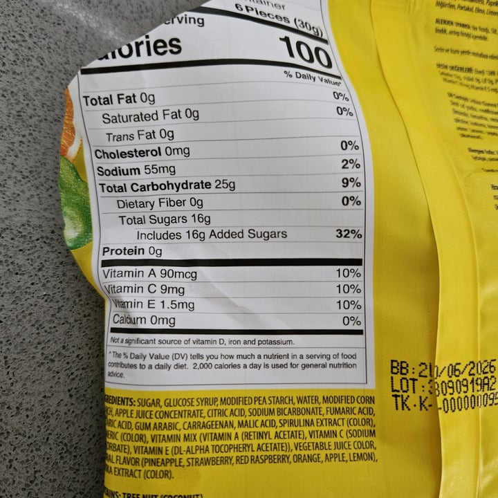 photo of Candy break Tommy’s Bears Sour Vegan shared by @cdg2399 on  23 Jul 2025 - review
