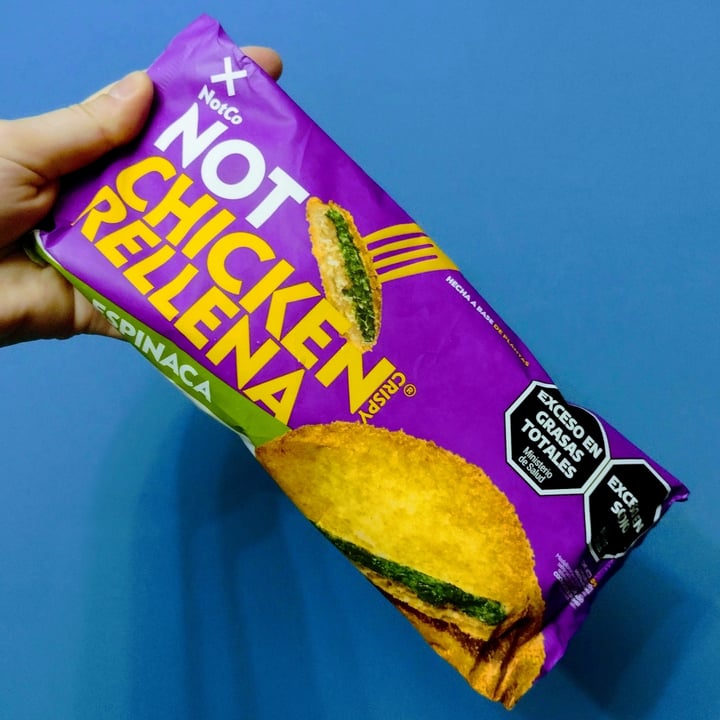 photo of NotCo not chicken crispy rellena espinaca shared by @alejandraglck on  22 Mar 2024 - review