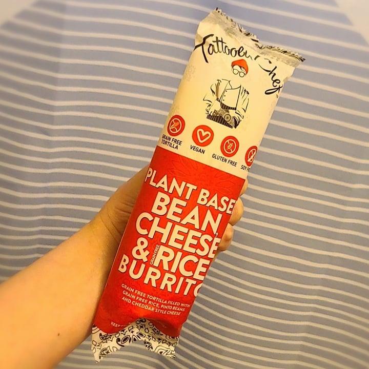 photo of Tattooed Chef Plant Based Bean, Cheese, & Rice Burrito shared by @agreene428 on  18 Apr 2024 - review
