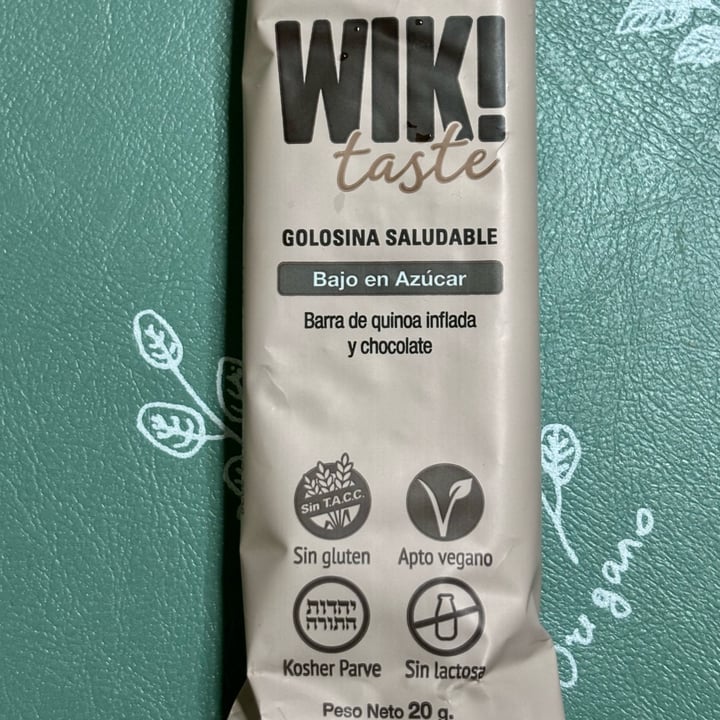photo of Wik taste Wik Taste Barrita De Quinoa Inflada Y Chocolate shared by @vegandann on  05 Oct 2025 - review