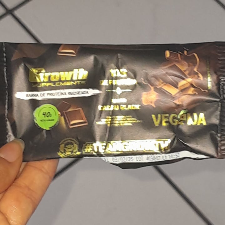 photo of Growth Supplements Barra De Proteína Cacau Black shared by @arianev3g on  05 Oct 2024 - review