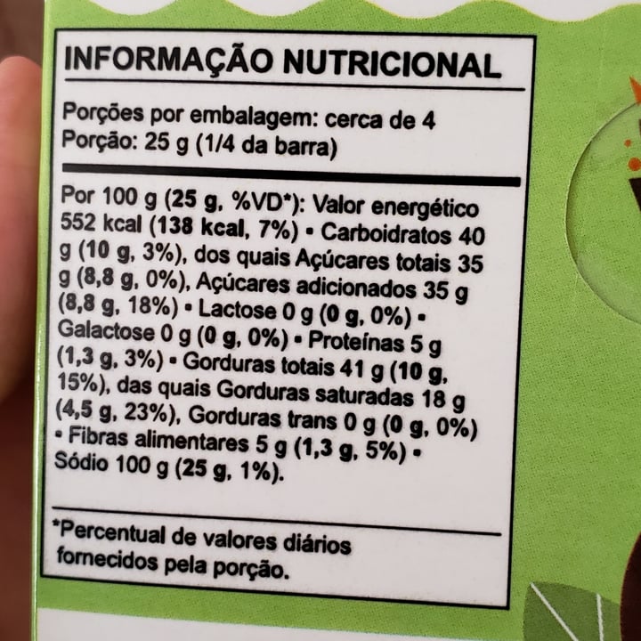 photo of Super Vegan Chocolate Branco com Massa de Pistache shared by @vrgvegana on  14 Apr 2024 - review
