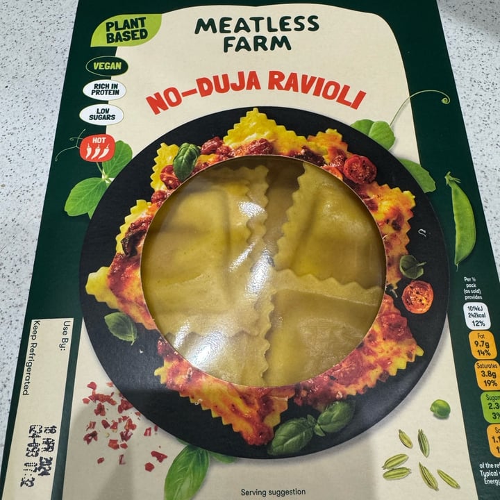 photo of Meatless Farm No-Duja Ravioli shared by @whitemalteser25 on  18 Apr 2024 - review