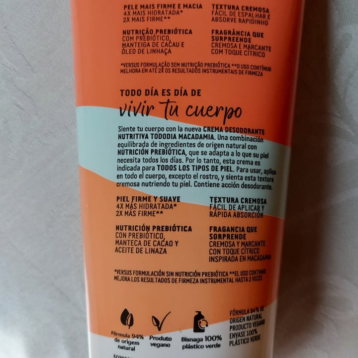 photo of Natura Creme Para O Corpo Macadâmia shared by @patriciamorais on  01 Nov 2023 - review