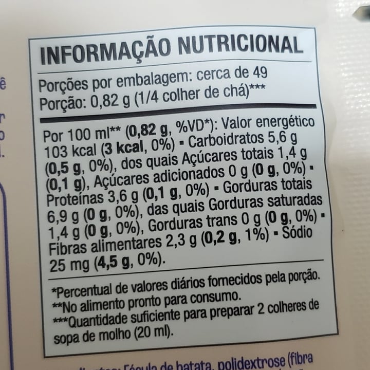 photo of Nice foods Nice Spices Molho Branco shared by @vrgvegana on  10 Jul 2024 - review