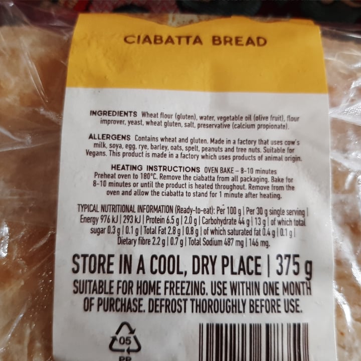 photo of The Bakery @ Checkers Ciabatta Bread shared by @helgabarnyard on  24 Oct 2023 - review