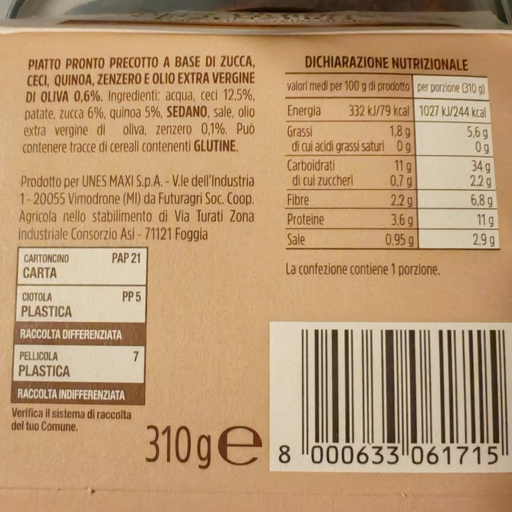 photo of Il Viaggiator Goloso zuppa di zucca, ceci, quinoa e zenzero shared by @francescarest on  26 Sep 2025 - review