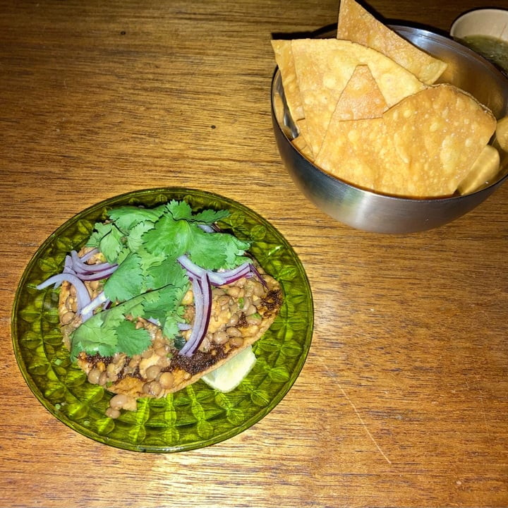 photo of Duro De Matar Vegan Lentil Tostada shared by @vy on  11 Mar 2024 - review