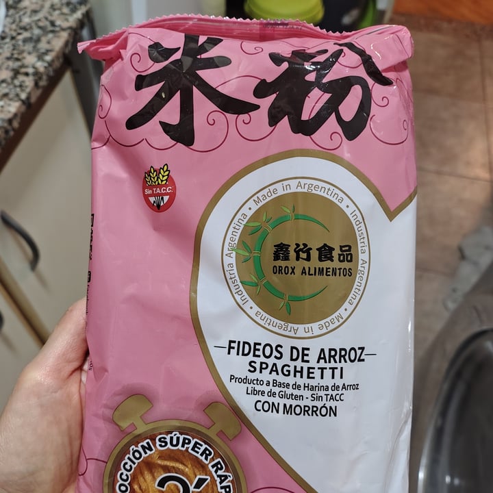 photo of Orox alimentos Fideos De Arroz Spaghetti Con Morrón shared by @ncdn on  03 Oct 2025 - review