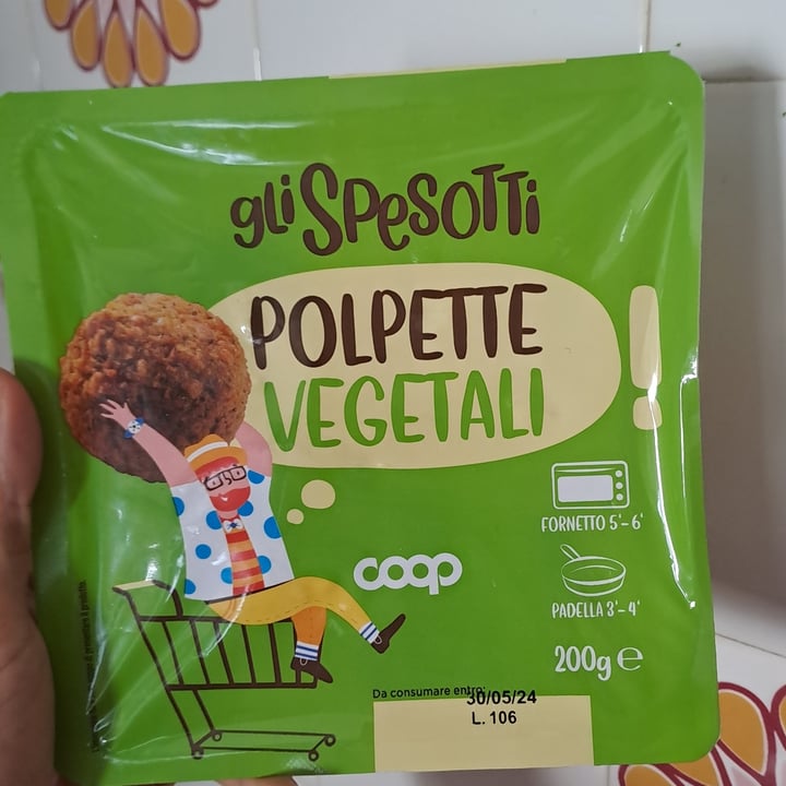 photo of Gli spesotti Coop Polpette vegetali shared by @vegantizi on  30 Apr 2024 - review