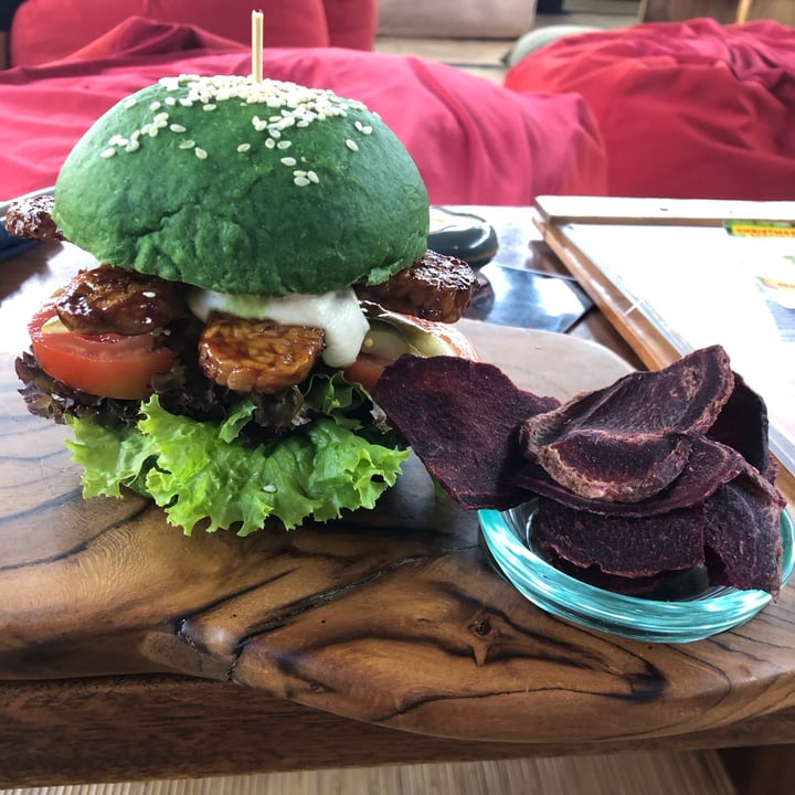 photo of SAYURI HEALING FOOD CAFE Teriyaki tempe burger shared by @rainklau on  31 Jan 2024 - review