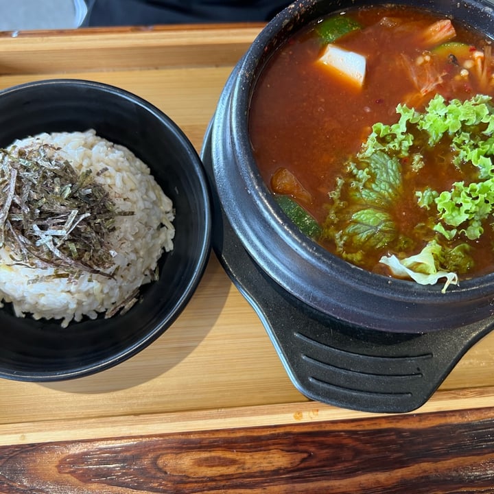 photo of Veggie Story Cafe Kimchi Soup Brown Rice shared by @ginger-t on  17 May 2024 - review