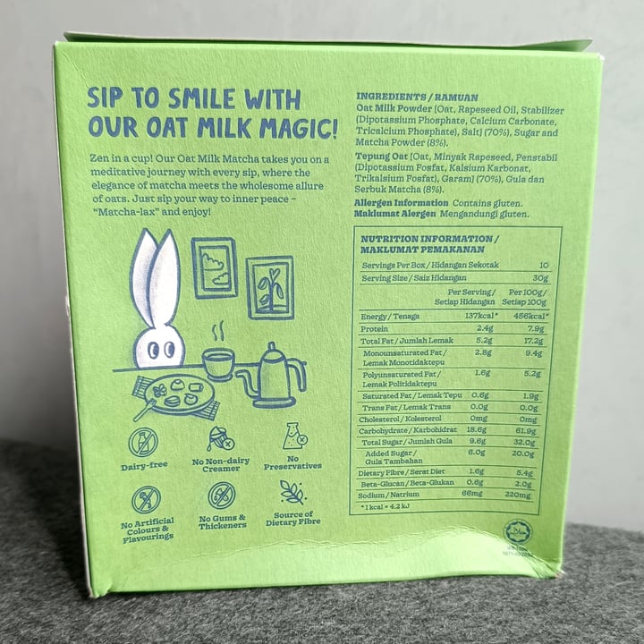 photo of Oatbedient Oat Milk Matcha shared by @torero on  11 Jul 2025 - review