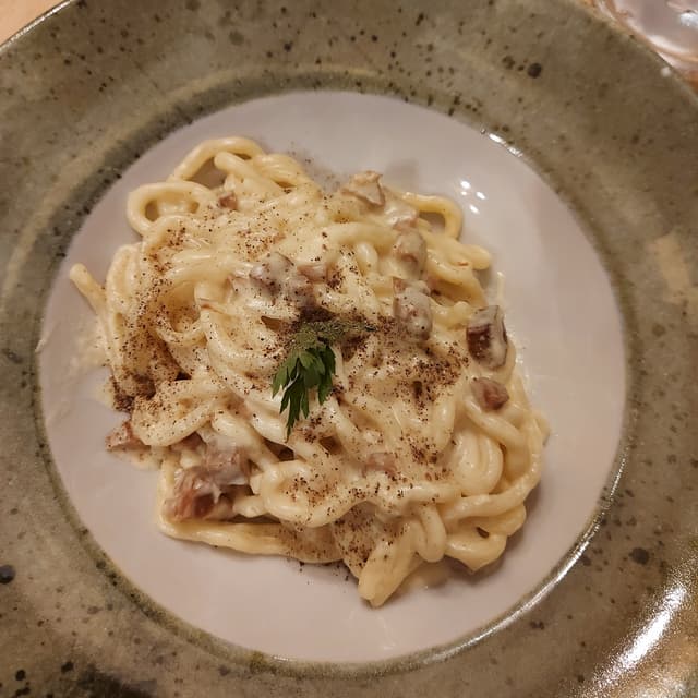 Photo of the dish “Bucatini Alla Carbonara”