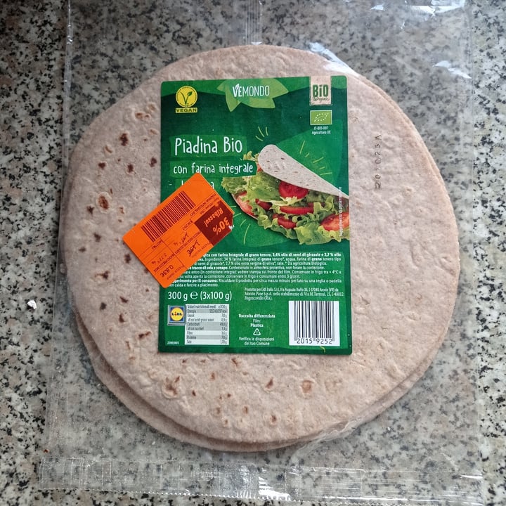 photo of Vemondo Piadina bio integrale shared by @susberry on  11 Sep 2023 - review