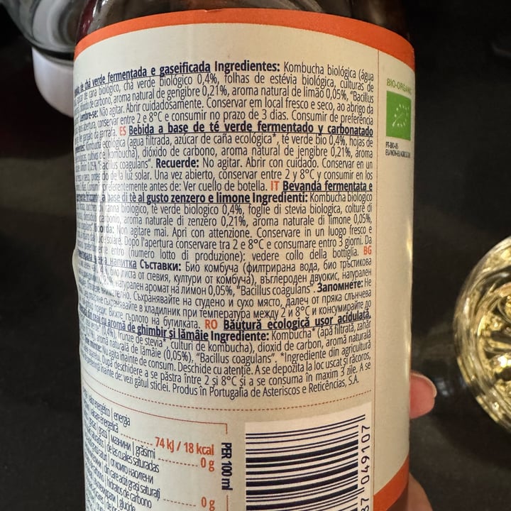 photo of The Gutsy Captain Kombucha Ginger & Lemon shared by @millito on  27 Apr 2025 - review