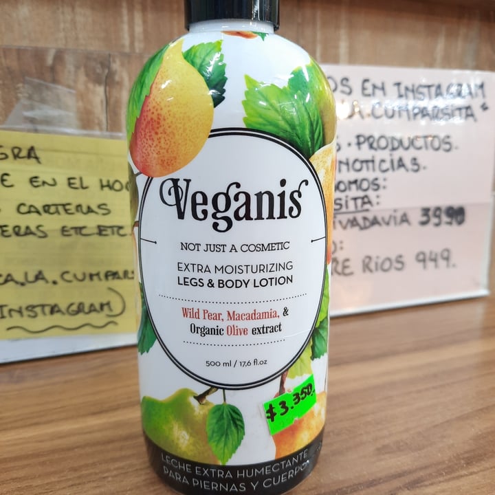 photo of Veganis LECHE EXTRA HUMECTANTE PARA PIERNAS Y CUERPO Pera Silvestre & Macadamia con extracto Orgánico de Oliva shared by @lurethemwithfood on  09 Sep 2023 - review