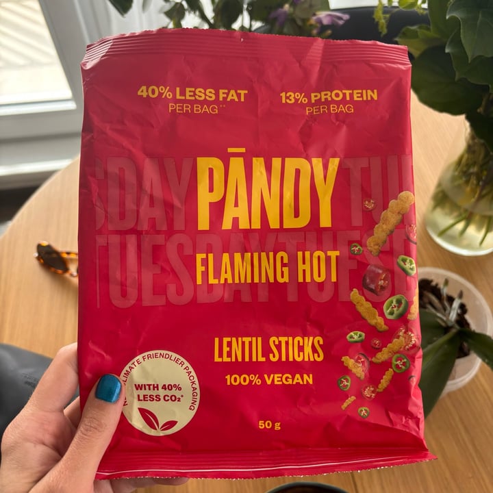 photo of Pändy Flaming hot lentil sticks shared by @erikah on  28 Apr 2024 - review