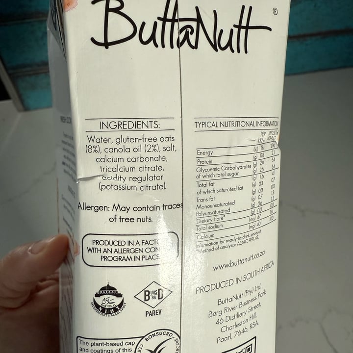 photo of ButtaNutt Oat Milk shared by @zsuz on  31 Mar 2025 - review