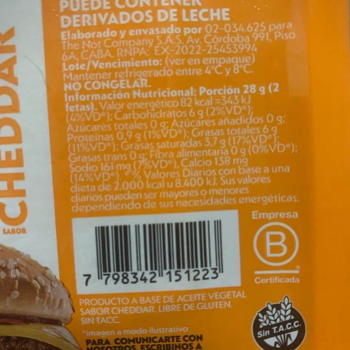 photo of NotCo Queso chedar shared by @lurethemwithfood on  23 Apr 2024 - review