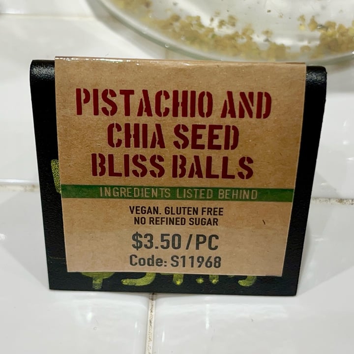 photo of Scoop Wholefoods Pistachio and Chia Seed Bliss Balls shared by @ziggyradiobear on  03 Apr 2024 - review