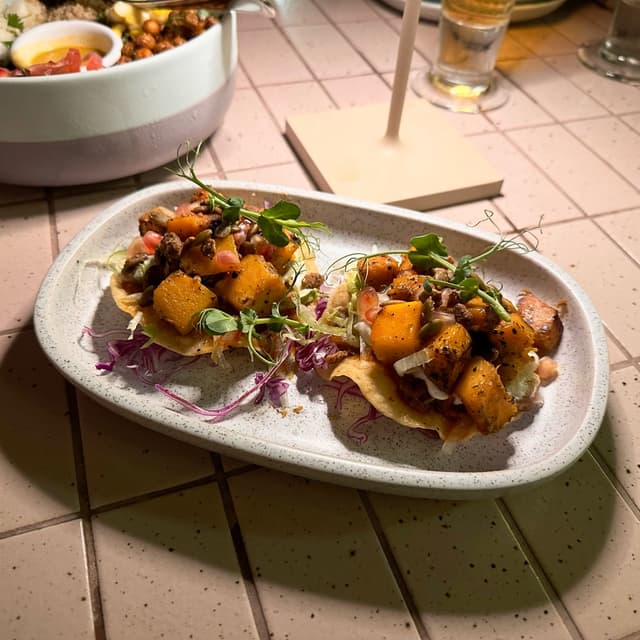 Photo of the dish “Pumpkin & Habanero Tostada”