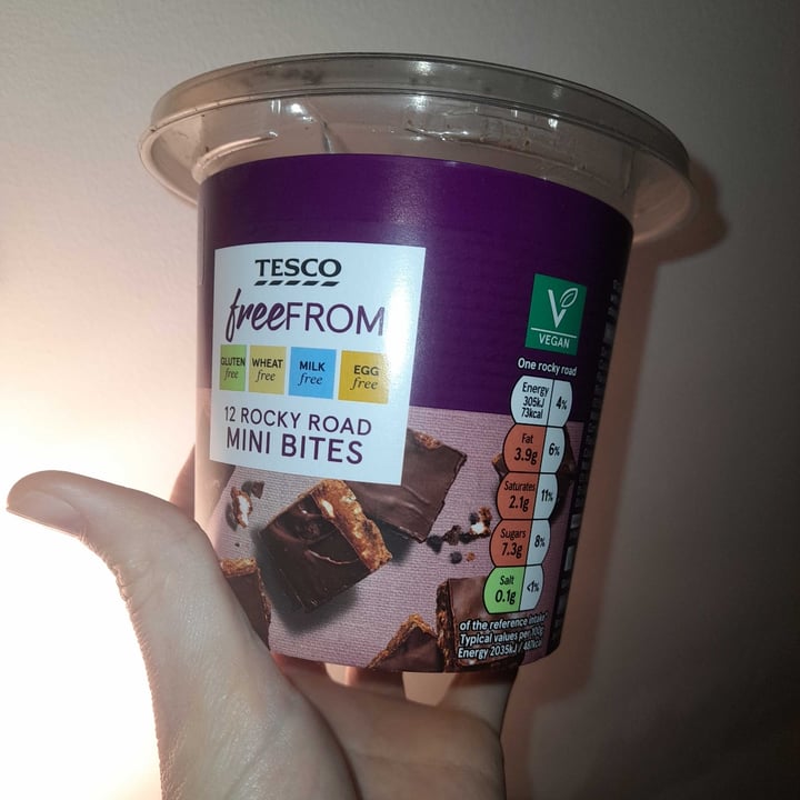 photo of Tesco Free From 12 rocky road mini bites shared by @everydayvegan on  02 Dec 2023 - review