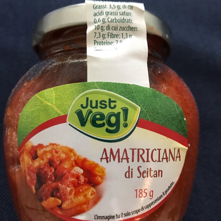 photo of Just Veg! (ALDI Italy) amatriciana di seitan shared by @nuritveg13 on  02 Jan 2024 - review