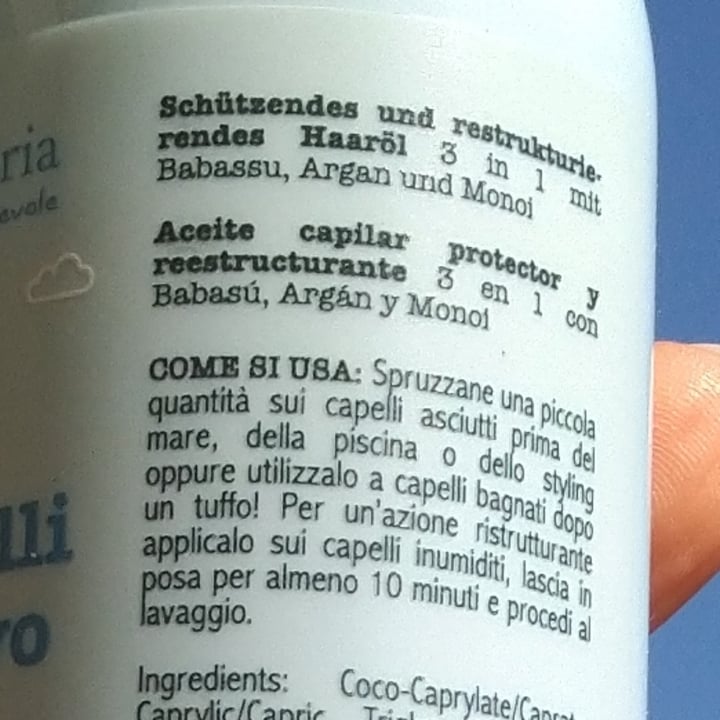 photo of La Saponaria Olio capelli protettivo 3 in 1 osolebio shared by @manoveg on  08 Oct 2023 - review