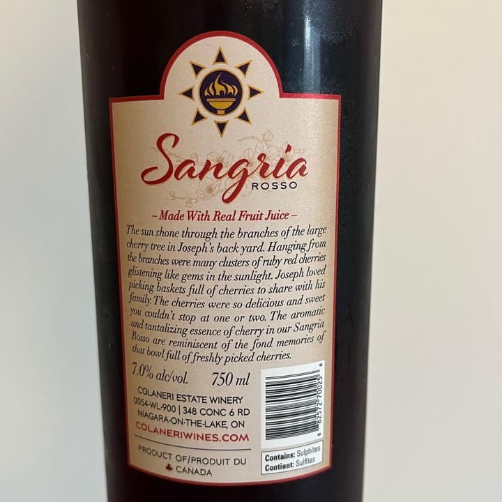 photo of Colaneri Estate Winery Sangria Rosso shared by @louisg on  27 Sep 2025 - review