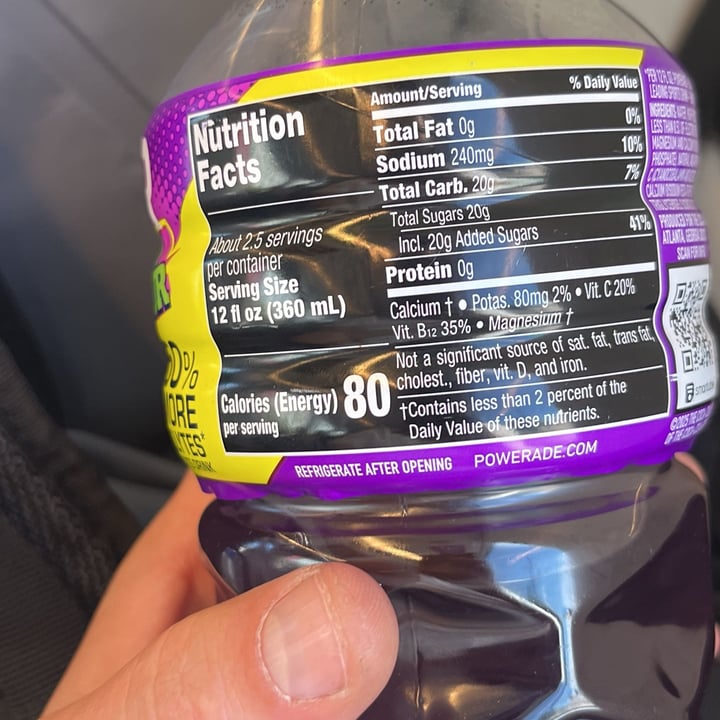 photo of Powerade grape shocker shared by @oshmorethstorm on  30 Jul 2025 - review