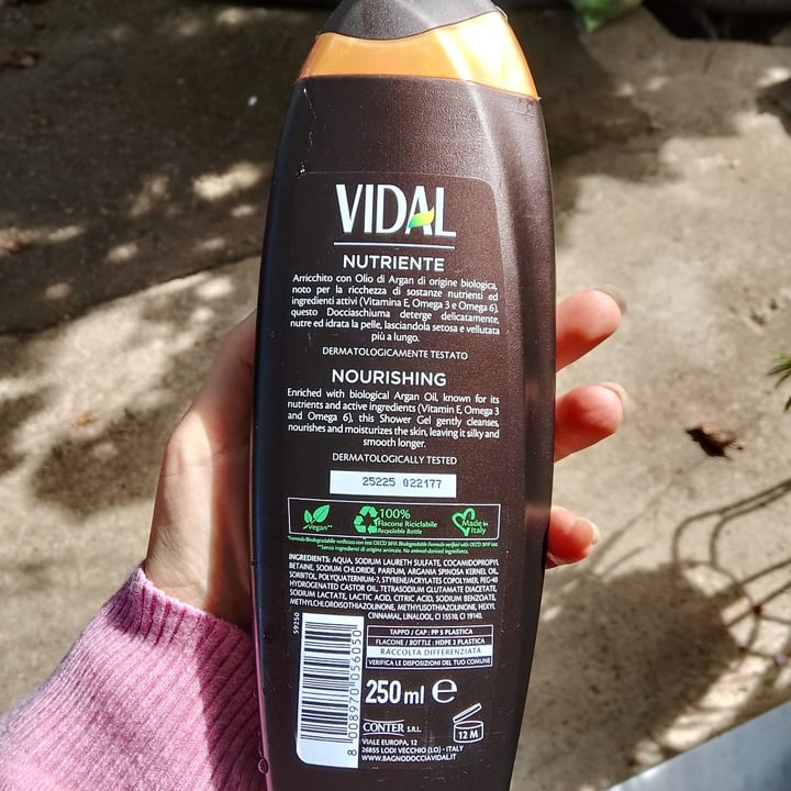 photo of Vidal Bagno doccia olio di argan biologico shared by @marydrago3 on  03 Oct 2025 - review