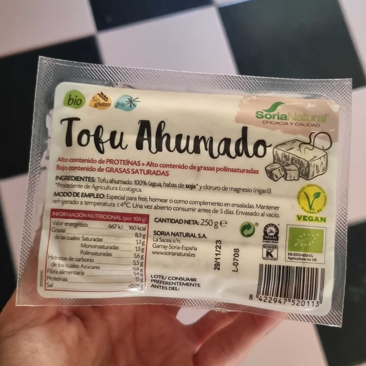 photo of Soria Natural Tofu Ahumado shared by @amparodegata on  21 Aug 2023 - review