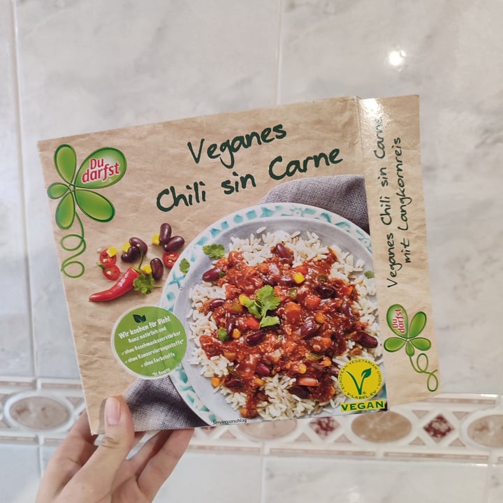 photo of Du darfst Chili Sin Carne mit Langkornreis shared by @lasonrisadeltrece on  06 Nov 2023 - review