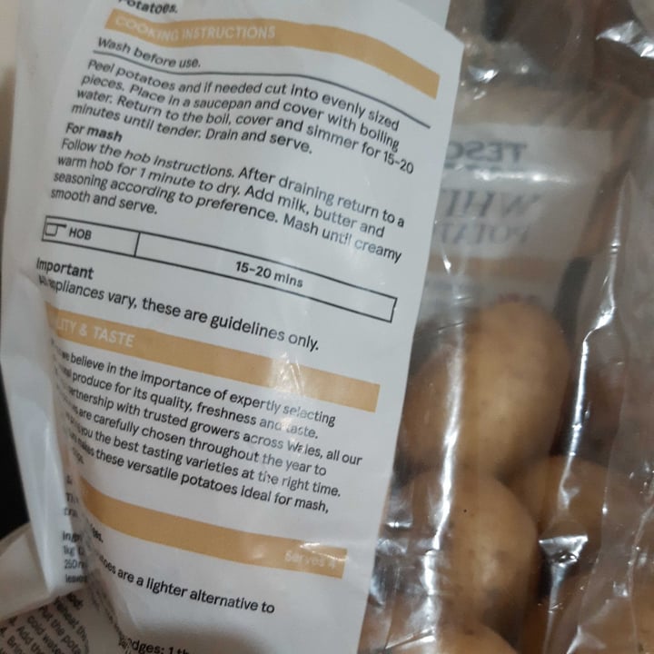 photo of Tesco White Potatoes shared by @welovenature on  08 Feb 2024 - review