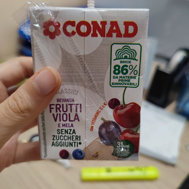 photo of Conad bevanda ai frutti viola senza zuccheri aggiunti shared by @anothersoul on  30 Aug 2023 - review