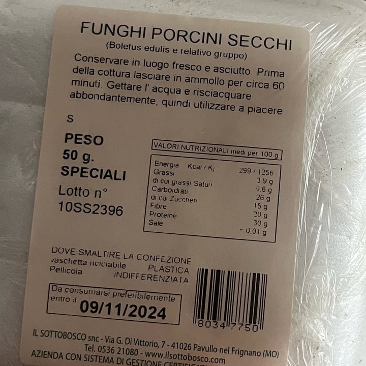 photo of Re porcino Funghi Porcini Secchi shared by @giuliettaveg on  18 Jun 2024 - review