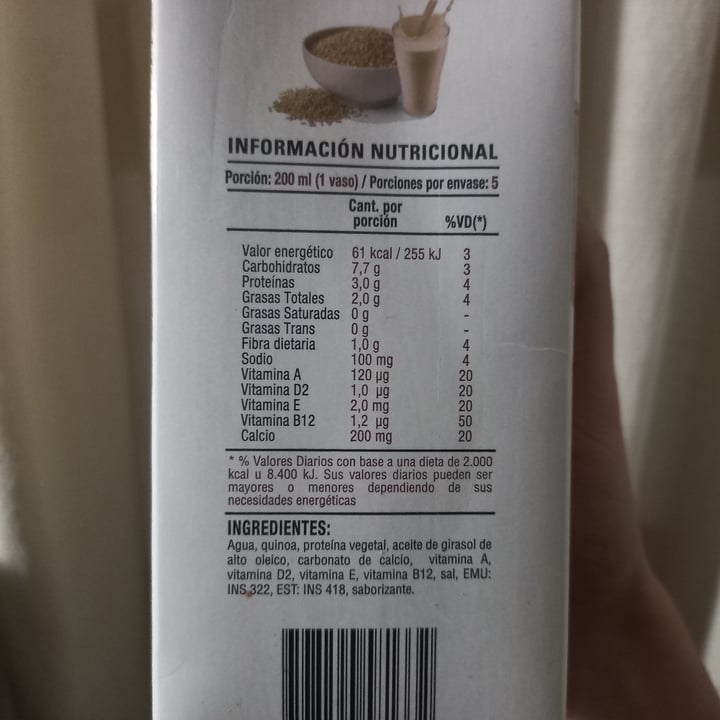 photo of Biba Leche de quinoa shared by @agustincito on  26 Aug 2023 - review