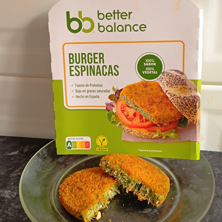 photo of better balance Burger espinacas shared by @ecoilogic on  01 Apr 2024 - review